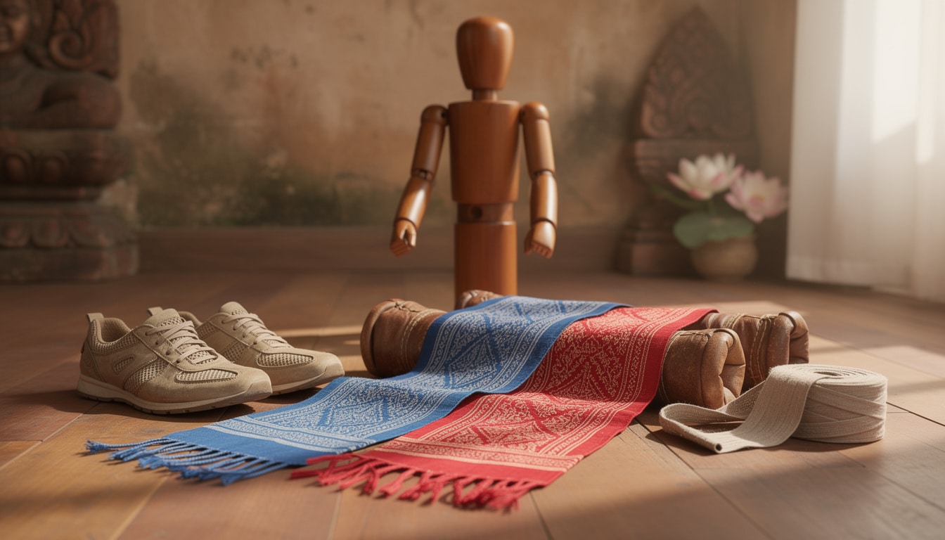 découvrez l'équipement indispensable pour pratiquer le bokator en toute sécurité et efficacité, des protections aux accessoires essentiels pour ce sport de combat cambodgien.